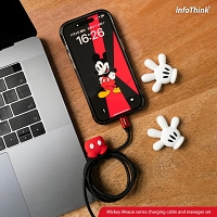 infoThink Mickey USB Lightning Charging Cable