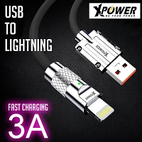 Xpower Zinc Alloy USB to Lightning Sync & Charging Cable