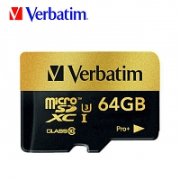 Verbatim Pro+ Micro SD UHS-I Card (Class 10 - 90MB/s Read, 80MB/s Write)