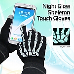 Night Glow Skeleton Touch Gloves