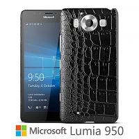 Microsoft Lumia 950 Crocodile Leather Back Case