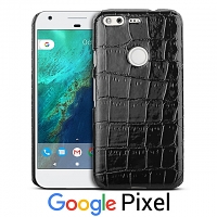 Google Pixel Crocodile Leather Back Case