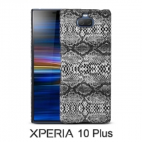 Sony Xperia 10 Plus Faux Snake Skin Back Case