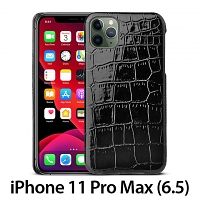 iPhone 11 Pro Max (6.5) Crocodile Leather Back Case