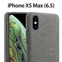 iPhone XS Max (6.5) Fabric Canvas Back Case