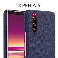 Sony Xperia 5 Fabric Canvas Back Case
