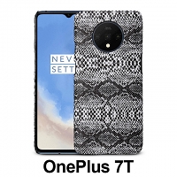 OnePlus 7T Faux Snake Skin Back Case