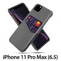 iPhone 11 Pro Max (6.5) Two-Tone Leather Case with Card Holder