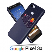 Google Pixel 3a Two-Tone Leather Case with Card Holder