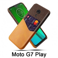 Motorola Moto G7 Play Two-Tone Leather Case with Card Holder