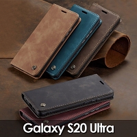 Samsung Galaxy S20 Ultra / S20 Ultra 5G Retro Flip Leather Case