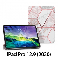 i-Blason Cosmo Slim Designer Case (Pink Marble) for iPad Pro 12.9 (2020)