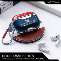 infoThink Marvel Series Leather AirPods Pro Case - Spider-Man