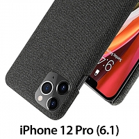iPhone 12 Pro (6.1) Fabric Canvas Back Case