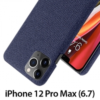 iPhone 12 Pro Max (6.7) Fabric Canvas Back Case