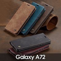 Samsung Galaxy A72 Retro Flip Leather Case