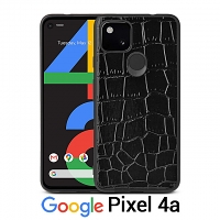 Google Pixel 4a Crocodile Leather Back Case