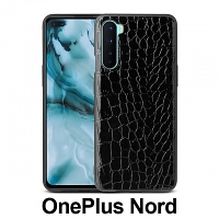 OnePlus Nord Crocodile Leather Back Case