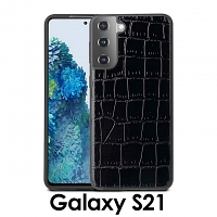 Samsung Galaxy S21 5G Crocodile Leather Back Case