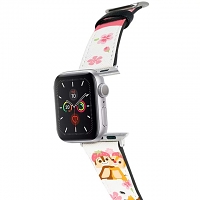 Disney Pink Season Chip & Dale Leather Watch Band for Apple Watch