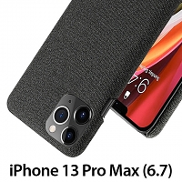 iPhone 13 Pro Max (6.7) Fabric Canvas Back Case