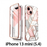 i-Blason Cosmo Slim Designer Case (Pink Marble) for IPhone 13 mini (5.4)