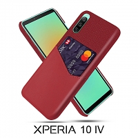 Sony Xperia 10 IV Two-Tone Leather Case with Card Holder