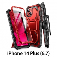 i-Blason Armorbox Case (Metallic Red) for iPhone 14 Plus (6.7)