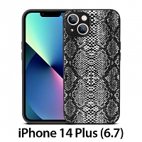 iPhone 14 Plus (6.7) Faux Snake Skin Back Case