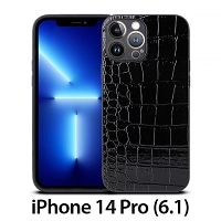 iPhone 14 Pro (6.1) Crocodile Leather Back Case