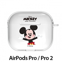 Disney Jumping Clear Series AirPods Pro / Pro 2 Case - Mickey