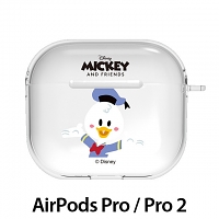 Disney Jumping Clear Series AirPods Pro / Pro 2 Case - Donald Duck