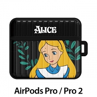 Disney Alice Simple Armor Series AirPods Pro / Pro 2 Case - Black