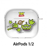 Disney Toy Story Sticker Clear Series AirPods 1/2 Case - Alien