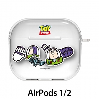 Disney Toy Story Sticker Clear Series AirPods 1/2 Case - Buzz Lightyear