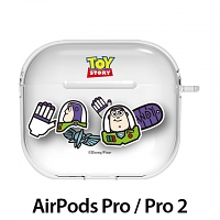 Disney Toy Story Sticker Clear Series AirPods Pro / Pro 2 Case - Buzz Lightyear