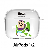 Disney Toy Story Triple Clear Series AirPods 1/2 Case - Buzz Lightyear
