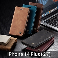iPhone 14 Plus (6.7) Retro Flip Leather Case