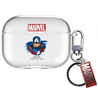 Marvel Clear Series Airpods Case - Captain America