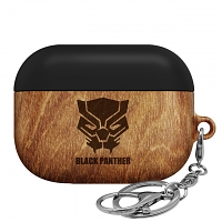 Marvel Wood Series Airpods Case - Black Panther