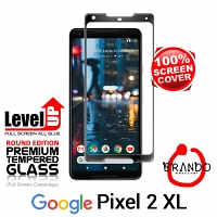 Brando Workshop Full Screen Coverage Curved Glass Protector (Google Pixel 2 XL) - Black