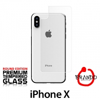 Brando Workshop Premium Tempered Glass Protector (Rounded Edition) (iPhone X - Back Cover)