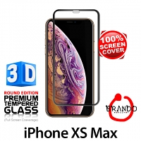 Brando Workshop Full Screen Coverage Curved 3D Glass Protector (iPhone XS Max 6.5) - Black