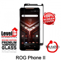 Brando Workshop Full Screen Coverage Glass Protector (Asus ROG Phone II) - Black