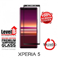 Brando Workshop Full Screen Coverage Glass Protector (Sony Xperia 5) - Black
