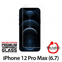 Brando Workshop Premium Tempered Glass Protector (Rounded Edition) (iPhone 12 Pro Max (6.7))