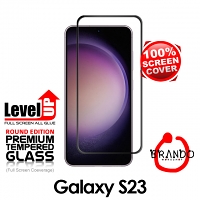 Brando Workshop Full Screen Coverage Glass Protector (Samsung Galaxy S23) - Black