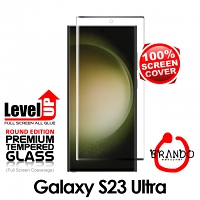 Brando Workshop Full Screen Coverage Glass Protector (Samsung Galaxy S23 Ultra) - Black