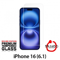 Brando Workshop Premium Tempered Glass Protector (Rounded Edition) (iPhone 16 (6.1))