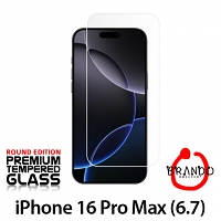 Brando Workshop Premium Tempered Glass Protector (Rounded Edition) (iPhone 16 Pro Max (6.7))